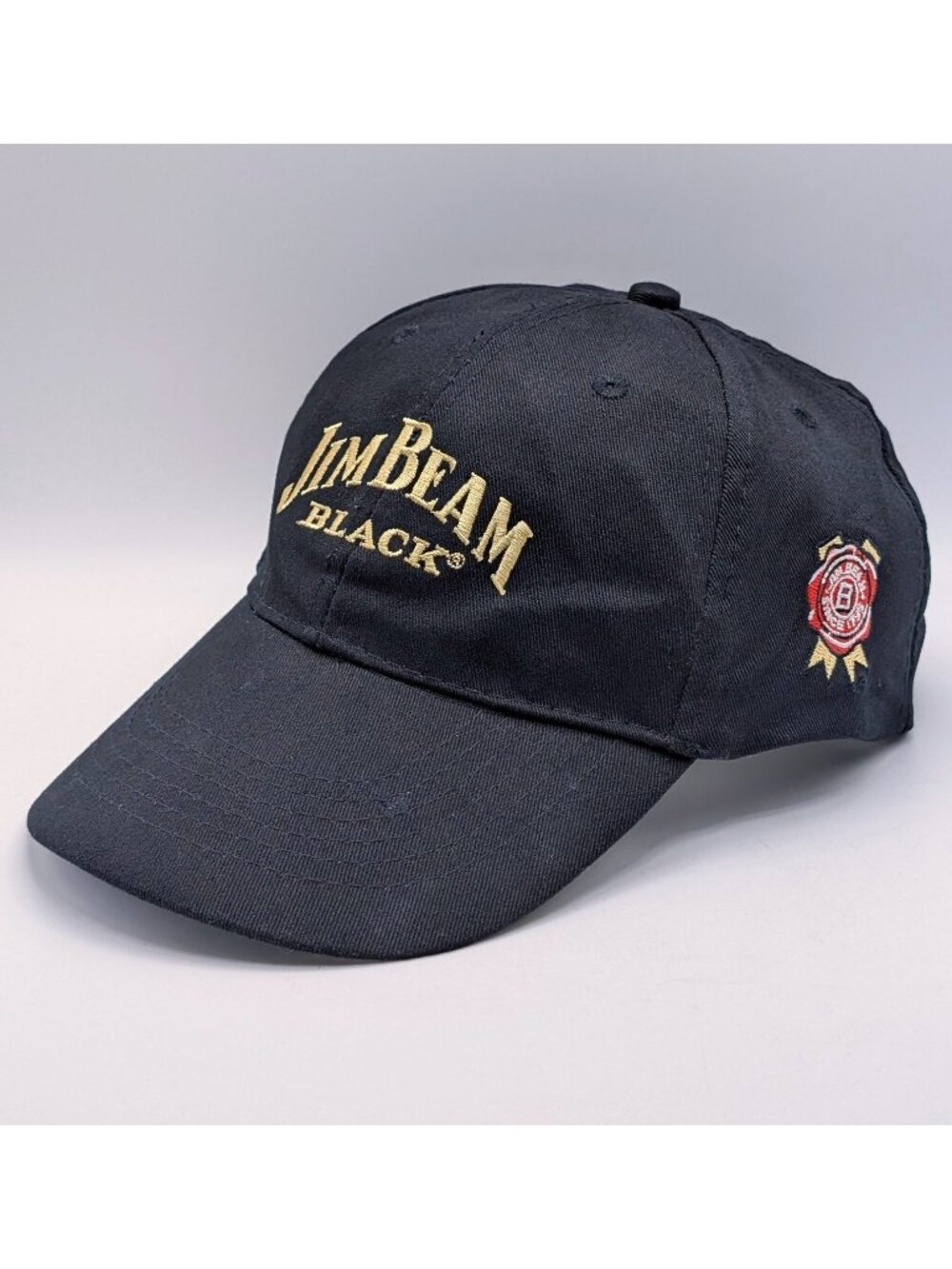 Jim Beam Black Bourbon Hat Cap Adjustable Strap Back 7 Year Bartender Whiskey